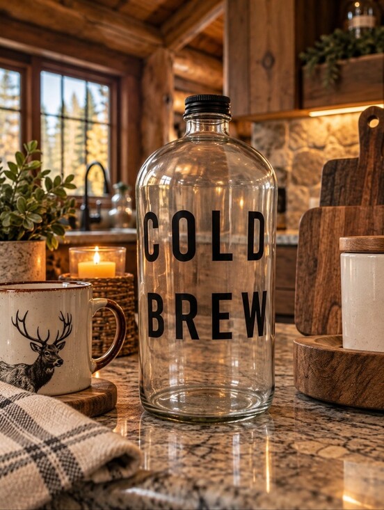 Other - NWT FARMHOUSE COLD BREW GLASS BOTTLE
